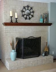 Painting Brick Fireplace For Natural