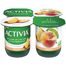 activia lowfat yogurt peach 4oz
