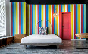Stripes In Your Bedroom Wall Design