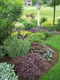 Beautiful Curved Flower Bed With