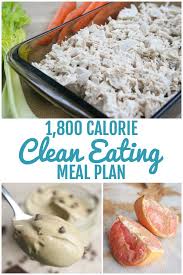 1 800 calorie clean eating meal plan