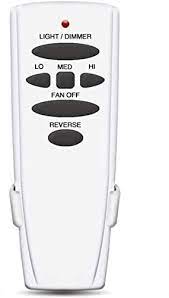 ceiling fan remote control of