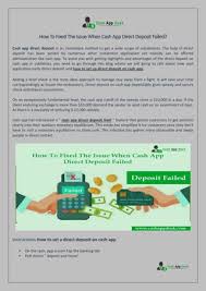 Why did my direct deposit fail on cash app. How To Fixed The Issue When Cash App Direct Deposit Failed By Cashappdesks Issuu