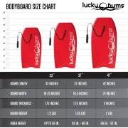 Body Board By Lucky Bums With Eps Core Slick Bottom And Leash For Kids And Adults Orange 41 Inch