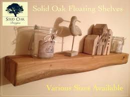 solid oak floating mantel shelf