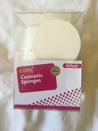 coles cosmetic sponges circular