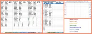 Class Spreadsheet Seating Chart And Automated Nametags