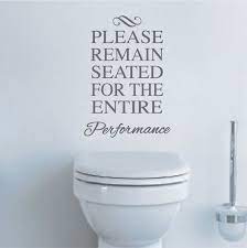 Funny Toilet Vinyl Decal Sticker From