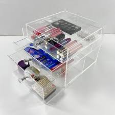 acrylic 3 drawer makeup organizer at rs
