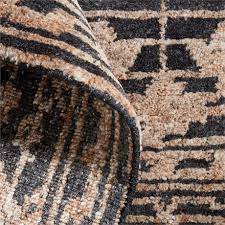 verona wool hand knotted black area rug