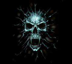 evil skull bones cool emo gothic