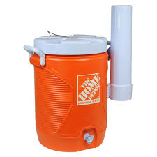 A sleek and smooth surface across the entire steel frame means you can easily clean the entire water jug storage rack in less than 5 minutes! The Home Depot 5 Gal Orange Water Cooler With Cup Dispenser 1787500 The Home Depot