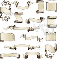 13 scroll banner vector free images