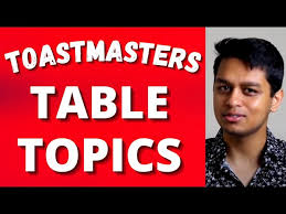 how to do toastmasters table topics 3