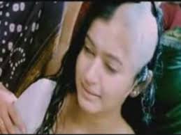hindus shave their head after a