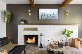 21 White Brick Fireplace Ideas That