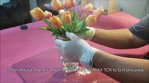 Find images of flower vase. Clear Epoxy Resin For Flower Arranging Creates Artificial Water In Glass Vase Max Tcr A B Youtube