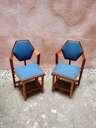 Frank Lloyd Wright Set Of Five Chairs