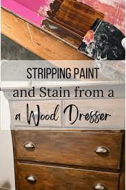 stripping paint and stain from a wood