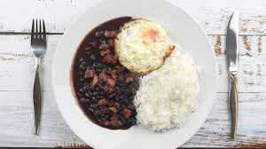 brazilian rice and beans in the