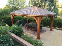 Gazebo With Hip Metal Roof Able