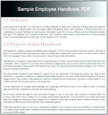 Employee Orientation Manual Or Handbook Staff Template Uk Download