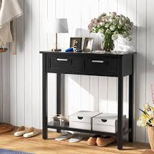 Narrow Console Table With Drawers And