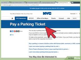 a letter to a parking ticket