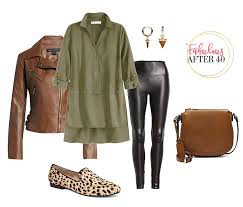 Do look for tunic length sweaters vs a regular, shorter length sweater. How To Wear Leather Leggings At 40 50 And Beyond
