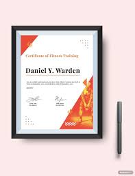 free training certificate pdf