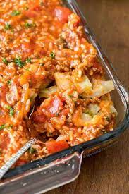 unstuffed cabbage roll cerole