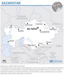 Kazakhstan bordering countries kazakhstan is one of nearly 200 countries illustrated on our blue ocean laminated map of the world. Kazakhstan Location Map May 2019 Kazakhstan Reliefweb