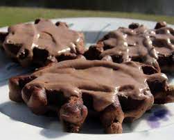 waffle iron cookies with chocolate