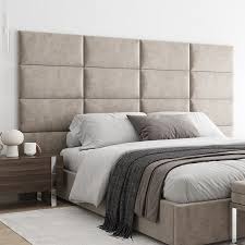 Upholstered Wall Cushion Beige 60x30