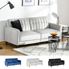 sofa futon velvet touch tufted couch