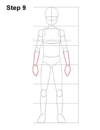 We will draw with this stickman in this step. How To Draw A Manga Boy Full Body Front View Step By Step Pictures How 2 Draw Manga