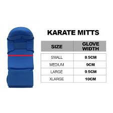adidas wkf karate mitts with thumb