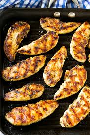 Rub the olive oil all over the if you want your chicken to be tender throughout with less crispy skin, chef ellen says to skip the roasting a chicken properly is simple as long as you follow the steps to keep it from drying out. Grilled Chicken Tenders Dinner At The Zoo