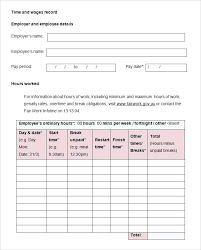 Employee Record Templates Free Word Documents Download Template
