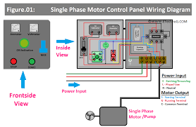 single phase motor pump control panel