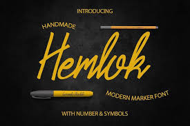 393 free script fonts · 1001 fonts script typefaces are based upon the varied and often fluid stroke created by handwriting, pretty much like the cursive fonts just typically more elegant. Hemlock Marker Font Handwritten Fonts Font Bundles Best Script Fonts