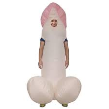 Amazon.com: LIJCC Man Penis Inflatable Costume Cosplay Funny Penis Suit for  Adult Women Men Party Carnival Cosplay