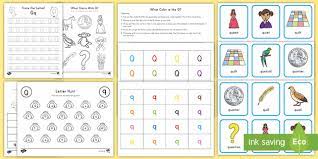 Position of q in english alphabets is, 17 ; Letter Q Worksheet And Activity Pack Alphabet Ela