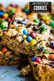 monster cookie bars a fully loaded