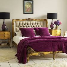 Purple Plum And Gold Interiors By Color