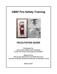 Cbrf Fire Safety Training University Of Wisconsin Oshkosh