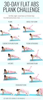 30 day plank challenge for tight toned