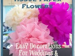 how to make tissue paper flowers for