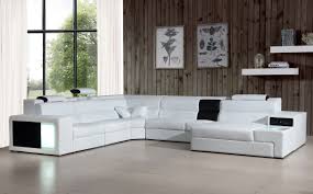 white leather u shaped sectional sofa