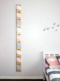 Wooden Height Chart Pine Candy Cane Pattern Plain Or Personalised
